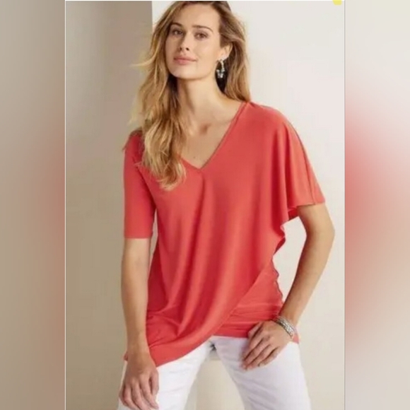 Soft Surroundings Madeline short sleeve tunic, size medium - Picture 1 of 10